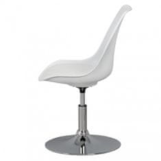 Bruxxi Jedálenská stolička Korzika, syntetická koža, biela
