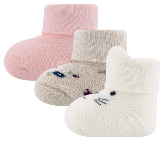 EWERS dievčenský 3pack dojčenských ponožiek s 3D efektom 205261