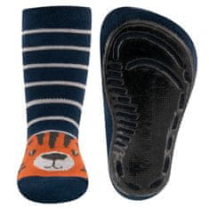 EWERS chlapčenské protišmykové ponožky ABS - tiger 221219 tmavomodrá 18-19