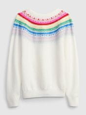 Gap Detský sveter s farebným vzorom L