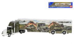 Mikro Trading Vojenské nákladné auto 35 cm voľný chod kov v krabici
