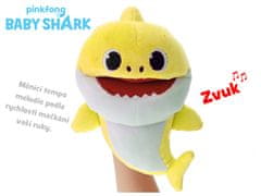 Mikro Trading Plyšová bábka Baby Shark 23 cm žltá na batérie s možnosťou voľby rýchlosti hlasu