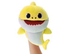 Mikro Trading Plyšová bábka Baby Shark 23 cm žltá na batérie s možnosťou voľby rýchlosti hlasu