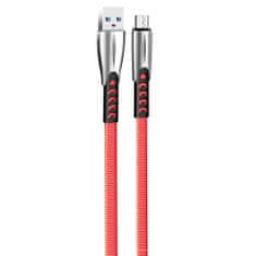 ColorWay Kábel USB MicroUSB (zink alloy) 2.4A 1m - red