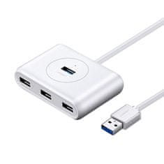 Ugreen CR113 HUB adaptér 4x USB 3.0, biely