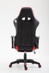 BHM Germany Herná stolička Boavista, syntetická koža, čierna / červená