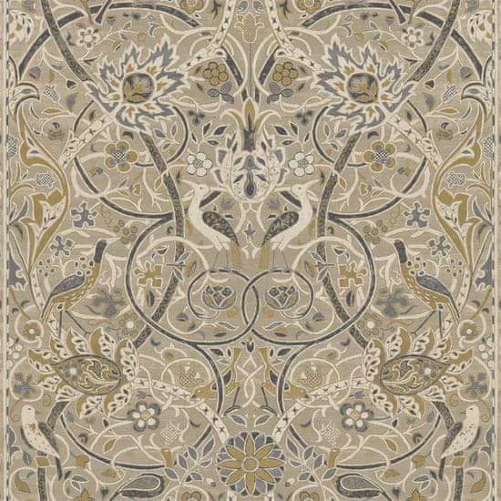 MORRIS & CO. Tapeta BULLERSWOOD 216447, kolekcia ARCHIVE WALLPAPERS, stone mustard