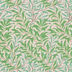 MORRIS & CO. Tapeta WILLOW BOUGH 216949, kolekcia COMPENDIUM I & II, pink leaf green