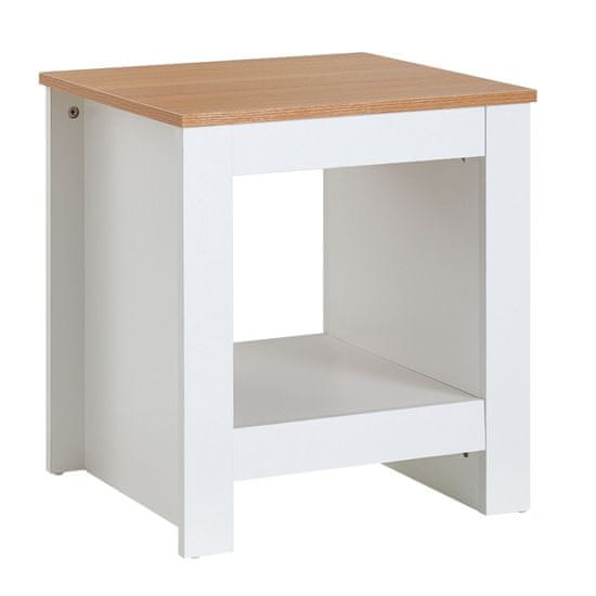 Bruxxi Nočný stolík Deliman, 50 cm, biela