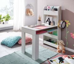 Bruxxi Písací stôl Heler, 90 cm, biela
