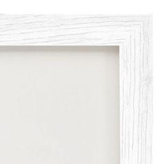 Vidaxl Dvojdielny fotorámik, biely, 2 x (21x29,7 cm)