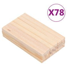 Vidaxl 150-dielna súprava drevených blokov, lakovaná borovica
