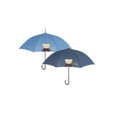 Perletti Automatický dáždnik DENIM TEDDY / svetlomodrý, 26204