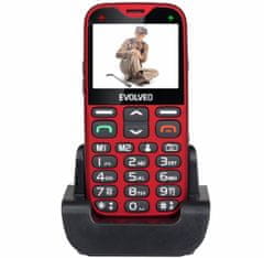 Evolveo EasyPhone XG s nabíjacím stojančekom, Red