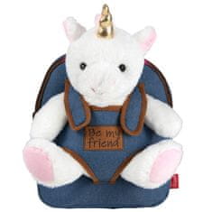 Perletti BE MY FRIEND, Detský denimový batoh s odnímateľnou hračkou UNICORN, 13037