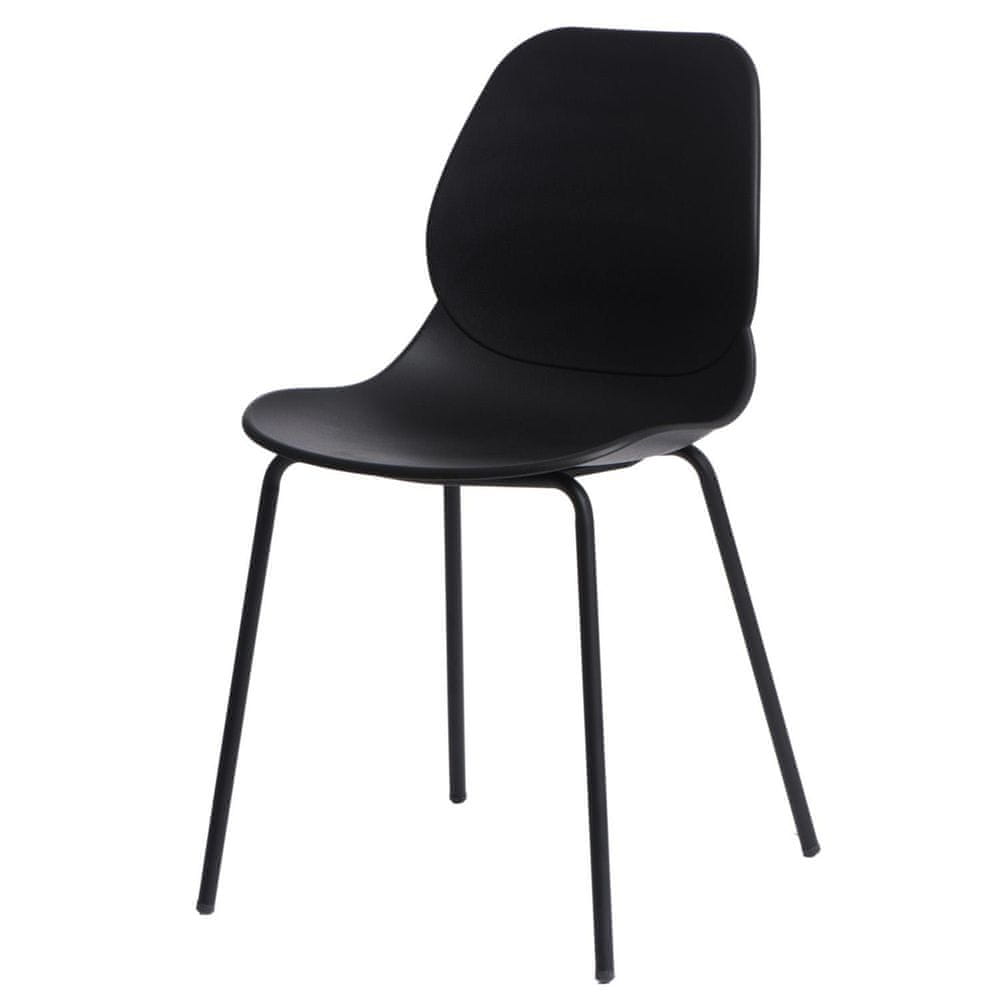 Fernity Moderná stolička Layer 4 čierna