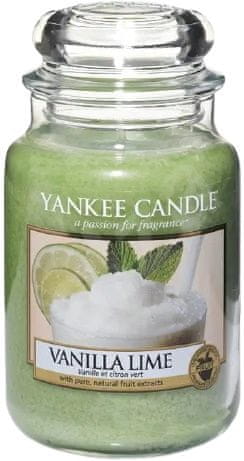 Yankee Candle Vonná svíčka ve skle - vanilka s limetkami 169613, 623g