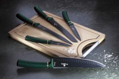 Berlingerhaus Sada nožov s nepriľnavým povrchom + lopárik 6 ks Emerald Collection