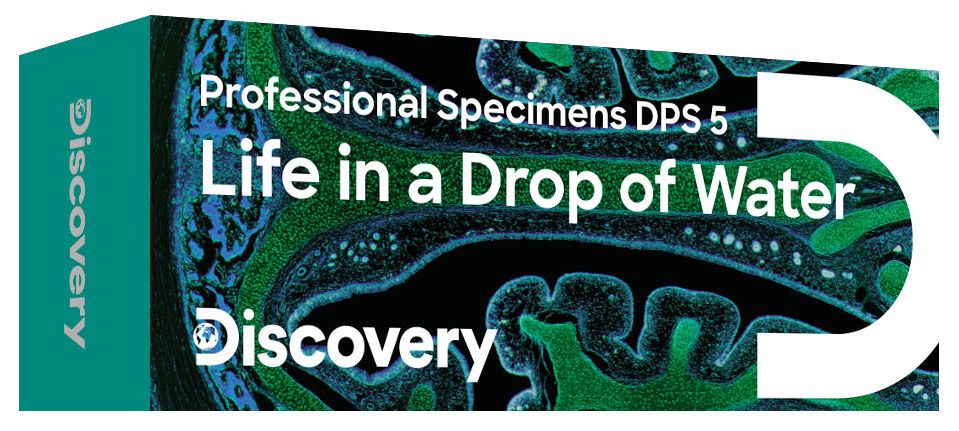 Levenhuk Sada mikropreparátov Discovery Prof DPS 5. „Život v kvapke vody“