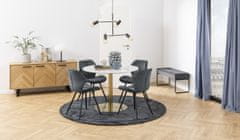 Design Scandinavia Jedálenská stolička Petri (SET 2 ks), antracitová