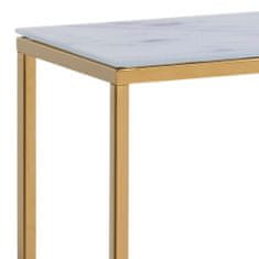 Design Scandinavia Konzolový stolík Alisma, 110 cm, zlatá