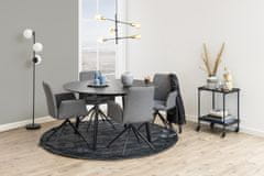 Design Scandinavia Jedálenský stôl Roxby, 140 cm, dub / čierna