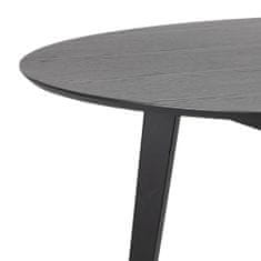 Design Scandinavia Jedálenský stôl Roxby, 140 cm, dub / čierna