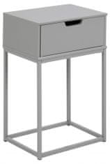 Design Scandinavia Nočný stolík Mitra, 61,5cm, šedáNočný stolík Mitra, 61,5cm, šedá