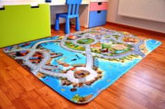 Protišmykový kusový koberec Ultra Soft Mesto s plážou 70x95