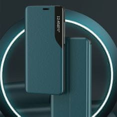 MG Eco Leather View knižkové puzdro na iPhone 13 Pro, fialové