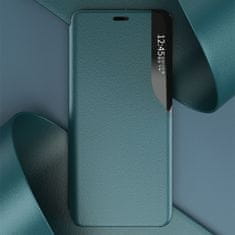 MG Eco Leather View knižkové puzdro na iPhone 13 Pro, fialové