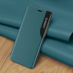 MG Eco Leather View knižkové puzdro na iPhone 13, fialové