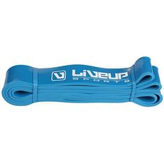 LiveUp Aerobic guma posilňovacia guma 208 x 0,45 cm modrá Rozmer: S