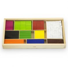 Viga Toys Montessori drevené matematické tyčinky na učenie počítania