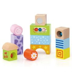 Viga Toys Zvuková súprava drevených dosiek 12 kusov