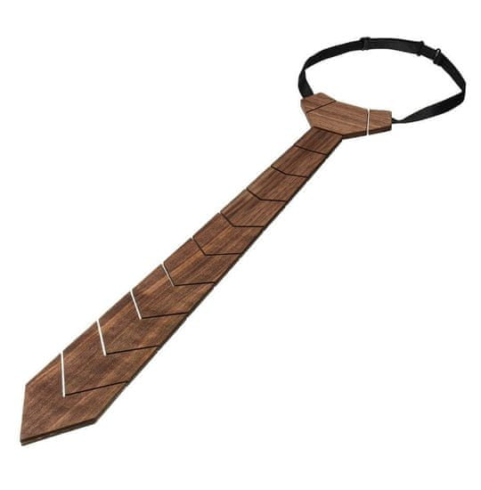 DEBAKO Drevená kravata z orechového dreva