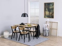 Design Scandinavia Jedálenský stôl Roxby, 120 cm, dub / čierna