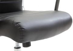 BHM Germany Kancelárska stolička Kolumbus, syntetická koža, čierna