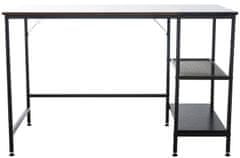 BHM Germany Písací stôl Oviedo, 120 cm, čierna/hnedá