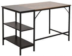BHM Germany Písací stôl Ocala, 120 cm, čierna/hnedá