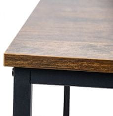 BHM Germany Písací stôl Ocala, 120 cm, čierna/hnedá