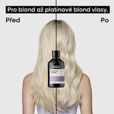 Loreal Professionnel Profesionálny fialový šampón neutralizujúci žlté tóny Serie Expert Chroma Crème (Purple Dyes Shampoo (Objem 500 ml)