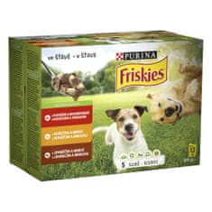 Friskies Dog adult multipack hovädzie/kuracie/jahňacie v šťave 72×100 g