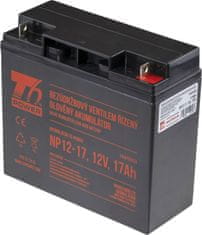 T6 power Akumulátor T6 power NP12-17, 12V, 17Ah