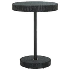 Petromila vidaXL Záhradný stolík čierny 75,5x106 cm polyratanový