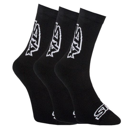 Styx 3PACK ponožky vysoké čierne (HV9606060)
