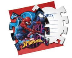 Párty pozvánky s obálkami SPIDERMAN - Team up - 6 ks