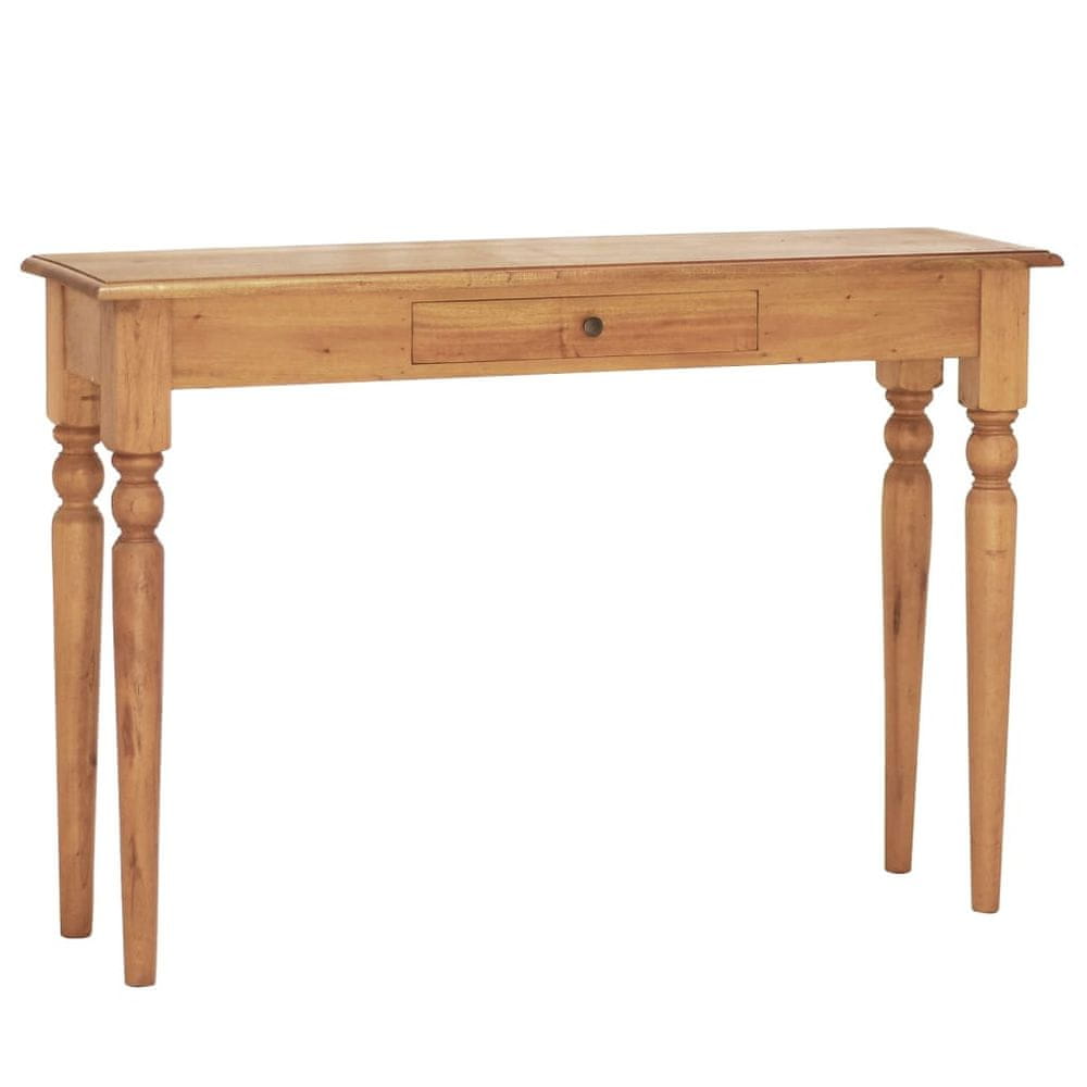 Vidaxl Konzolový stolík 110x30x75 cm masívne mahagónové drevo