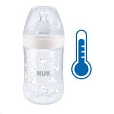 Nuk Detská fľaša Nature Sense s reguláciou teploty 260 ml biela