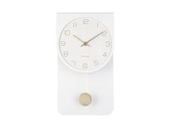 Karlsson Nástenné kyvadlové hodiny KA5779, biela 39cm